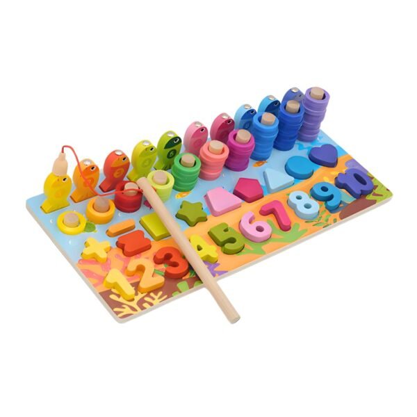 4-in-1 Wooden Fishing Board Puzzle