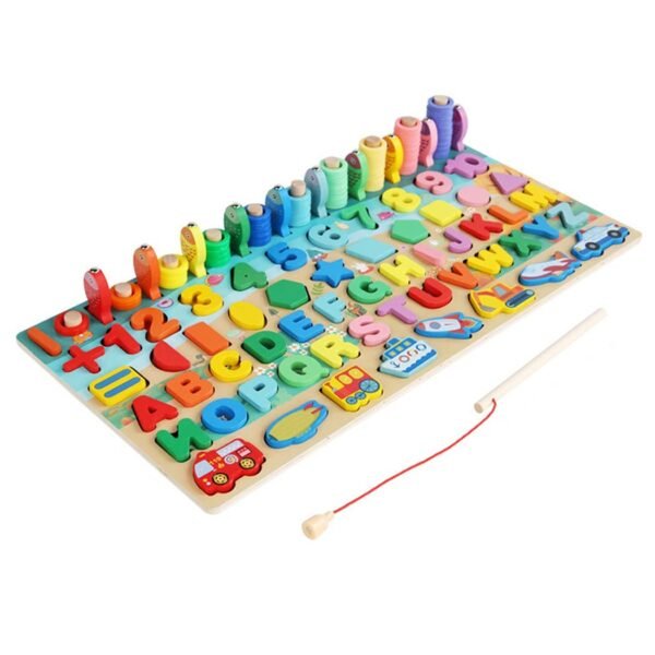 6-in-1 Wooden Fishing & Matching Fun Set