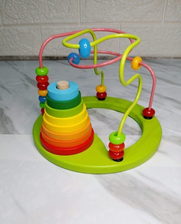 Rainbow Beads Maze with Stacker