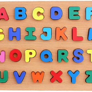 a to z alphabet wooden board