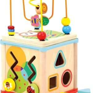 Activity Cube Educational Wooden Bead Maze