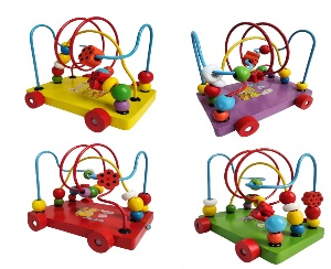 Pull Toy Wooden Beads Maze