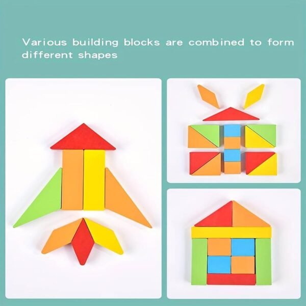 Wooden Geometric Shapes Learning Puzzle