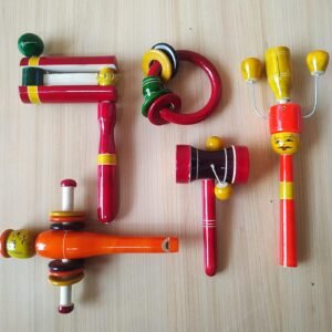 Channapatna toys Wooden Rattle Toys for Baby