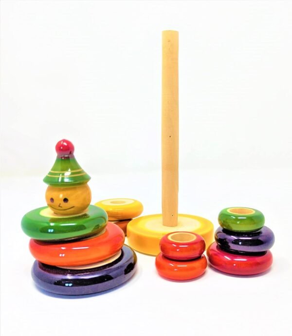 Clown Wooden Stacker Set