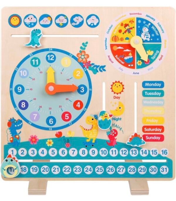 Dinosaur Themed Time & Seasons Learning Board
