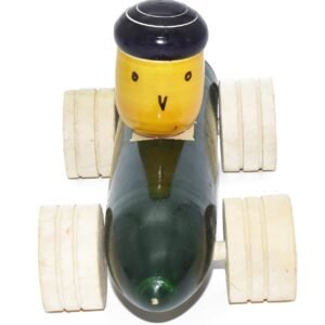 Handmade Wooden Pull Along Toy - Race Car Toy