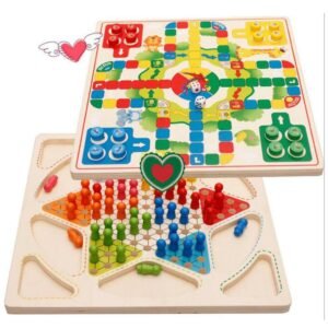 2-in-1 Board Game, Chinese Checkers and Ludo