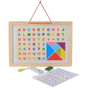 Magnetic slate board educational wooden toys