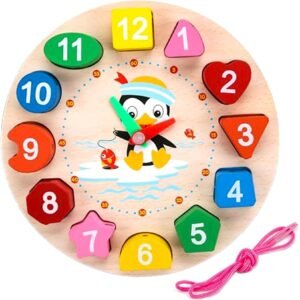 Montessori Clock Wooden Toys For Babies