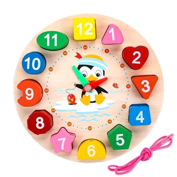 Montessori Clock Wooden Toys For Babies