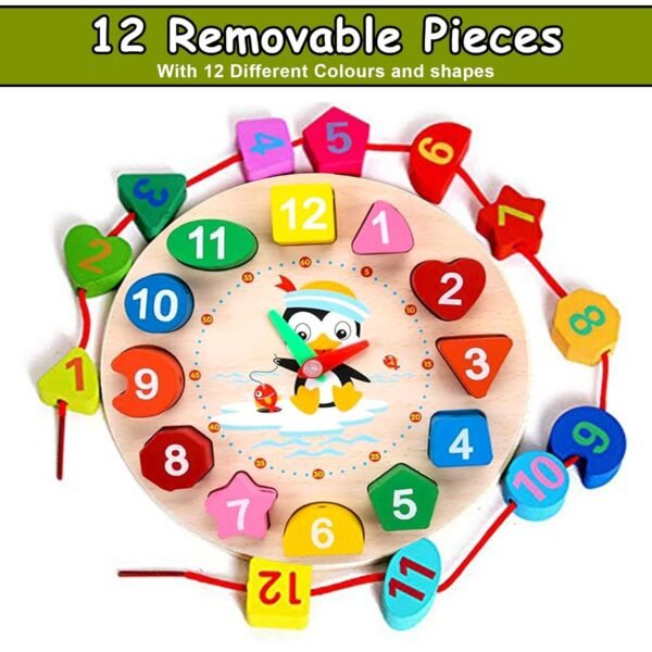 Montessori Clock Wooden Toys For Babies