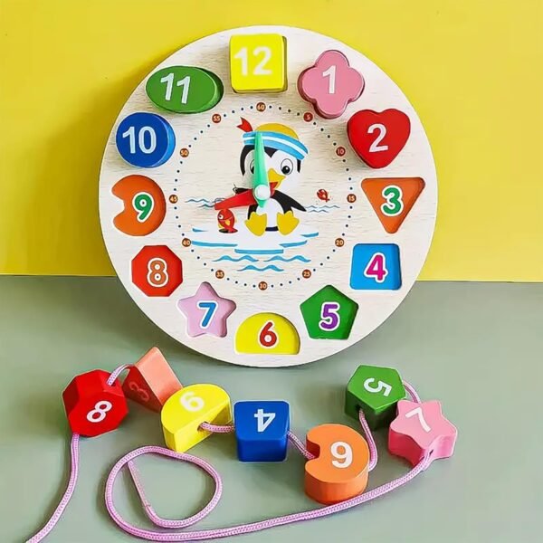 Montessori Clock Wooden Toys For Babies