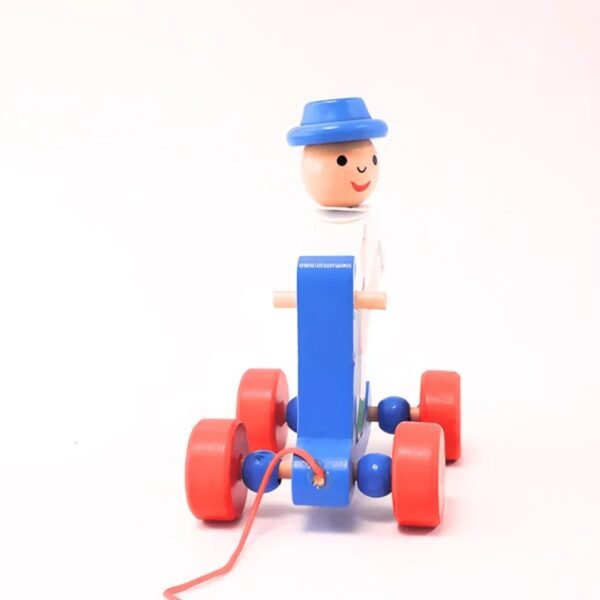 Wooden Scooter Pull Along Car Toy